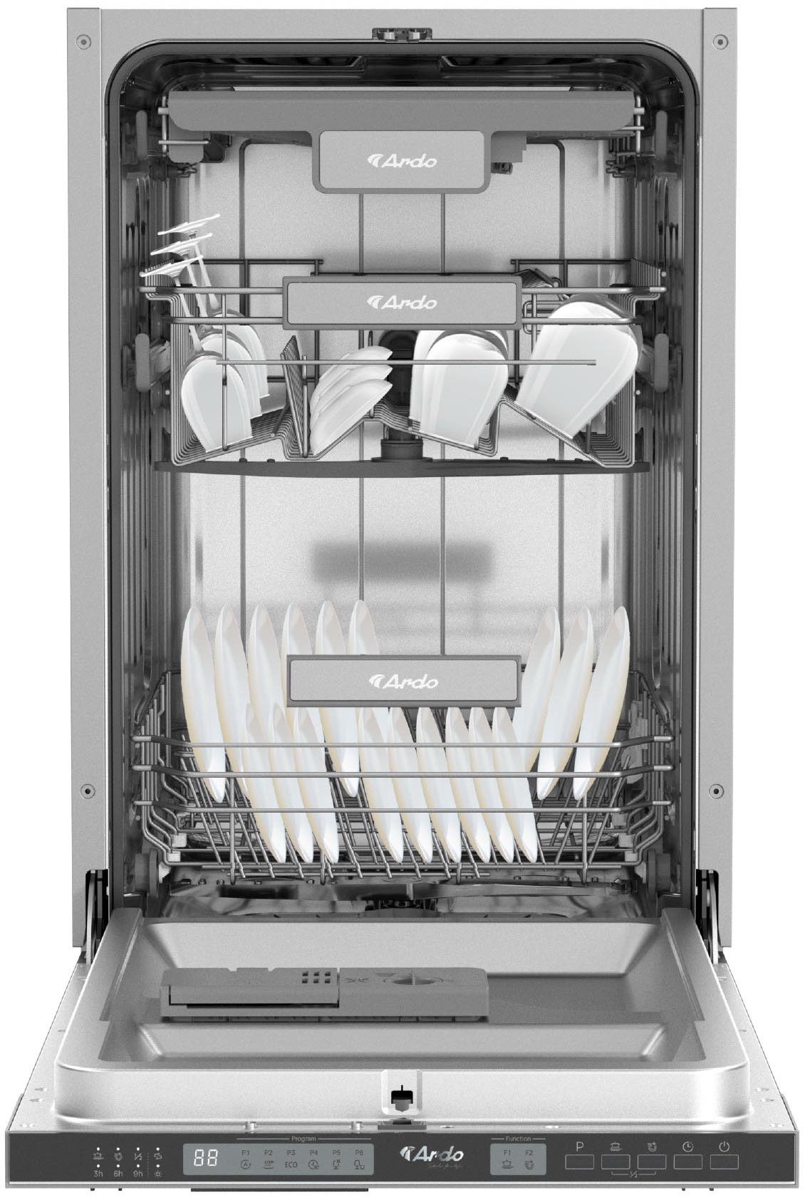 

Встраиваемая посудомоечная машина Ardo DBEA10453B2, Черный