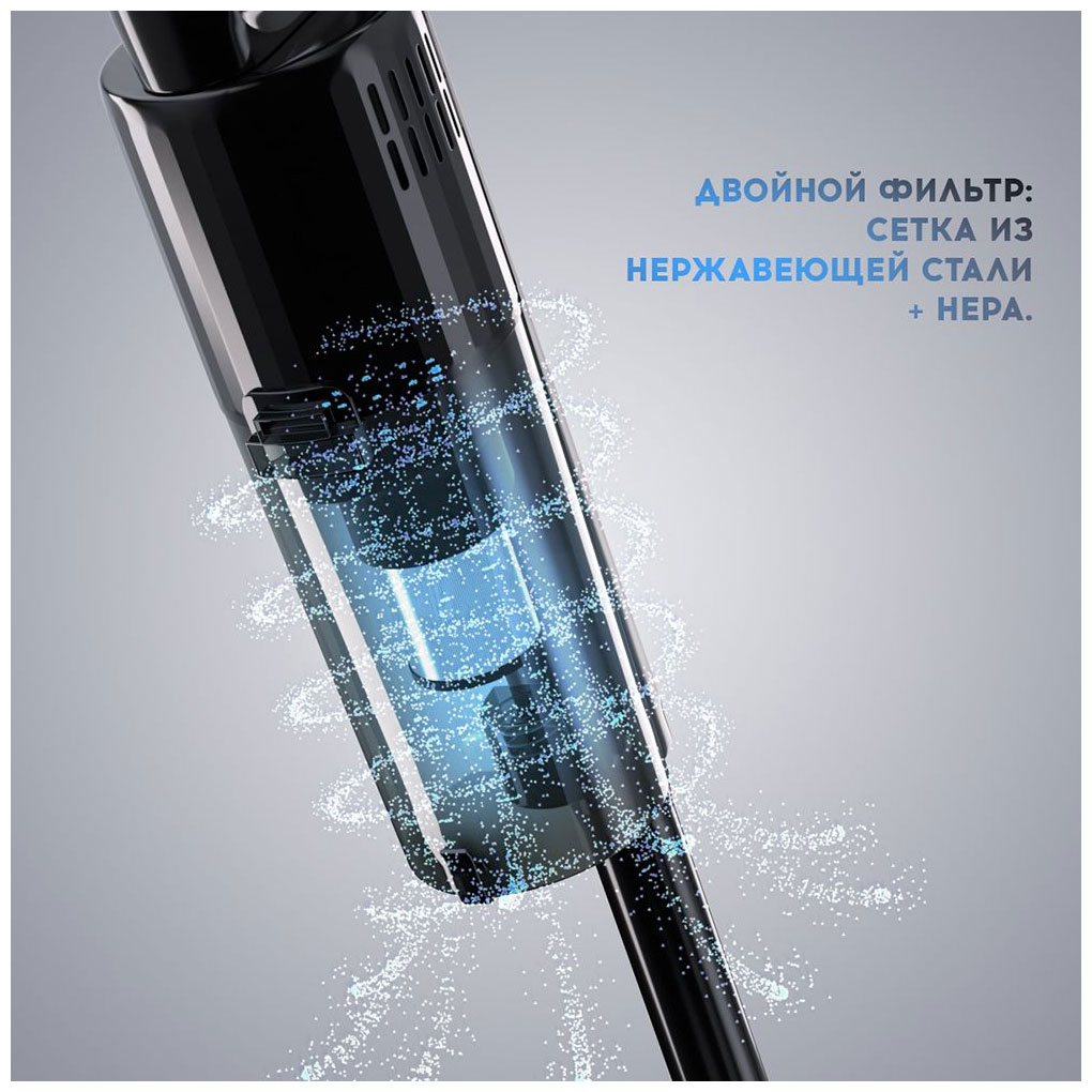 Изображение товара Вертикальный пылесос Titan Electronics TELVVC001PT 600 Вт HEPA фильтр для дома и автомобиля