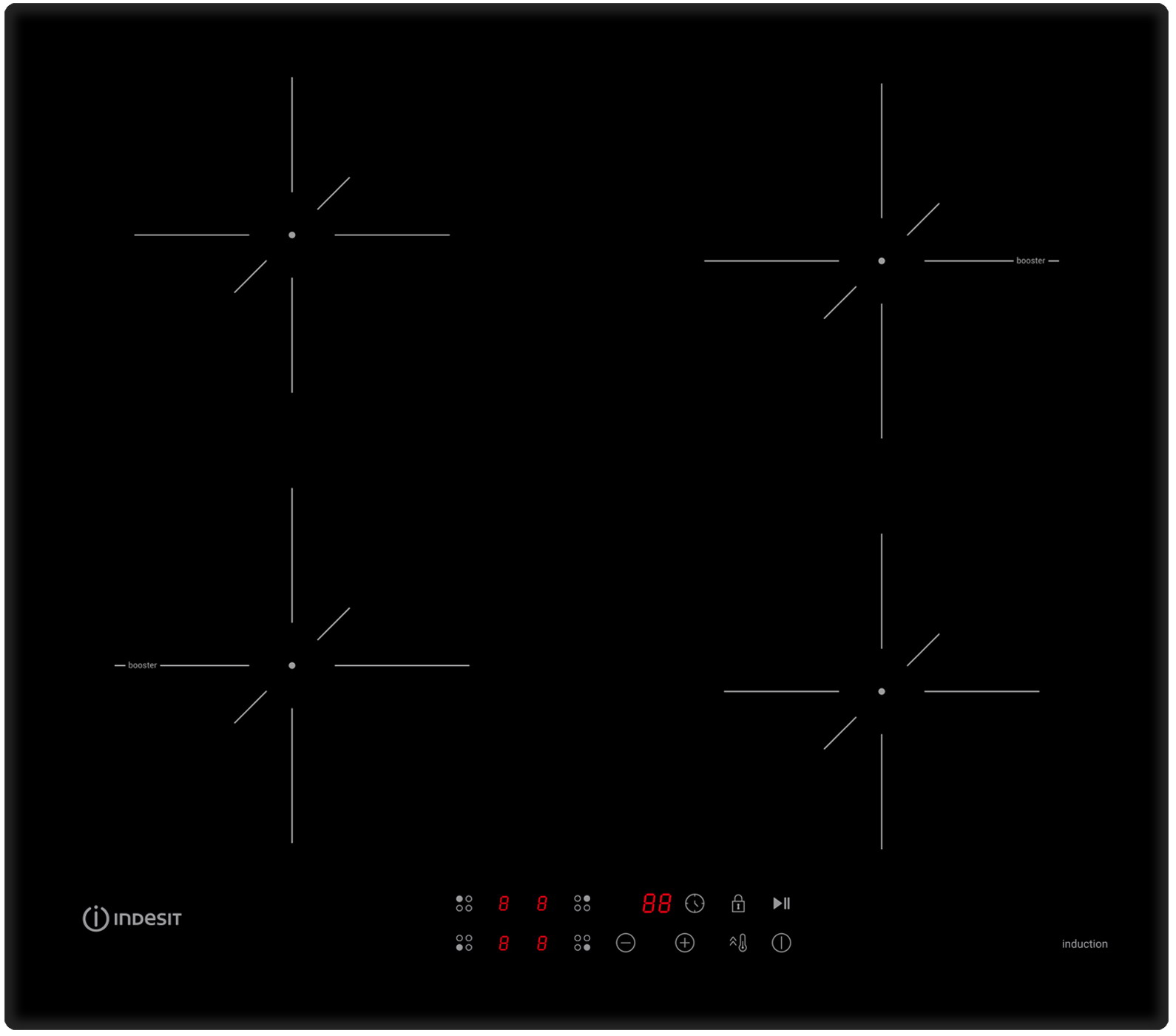 

Электрическая варочная панель Indesit IS 40CQ60 NE, Черный
