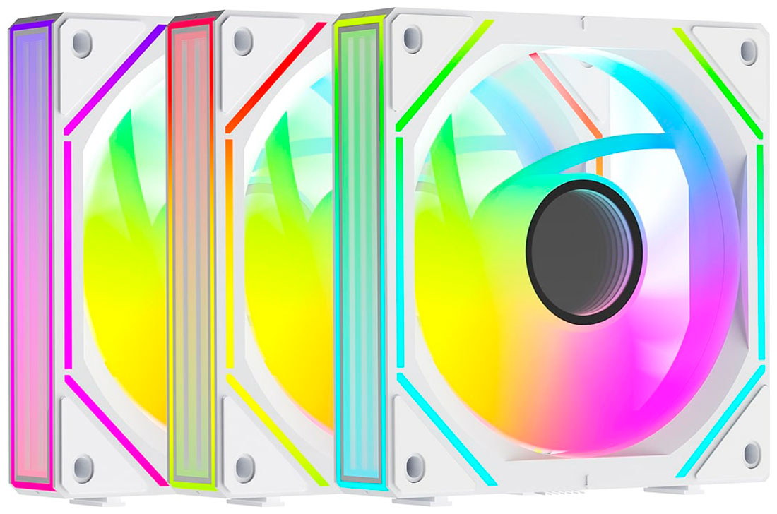 Изображение товара Вентиляторы для корпуса Ocypus Gamma F12 UNI WH ARGB REVERSE BLADE 3 IN 1 Изображение товара Вентиляторы для корпуса Ocypus Gamma F12 UNI WH ARGB REVERSE BLADE 3 IN 1