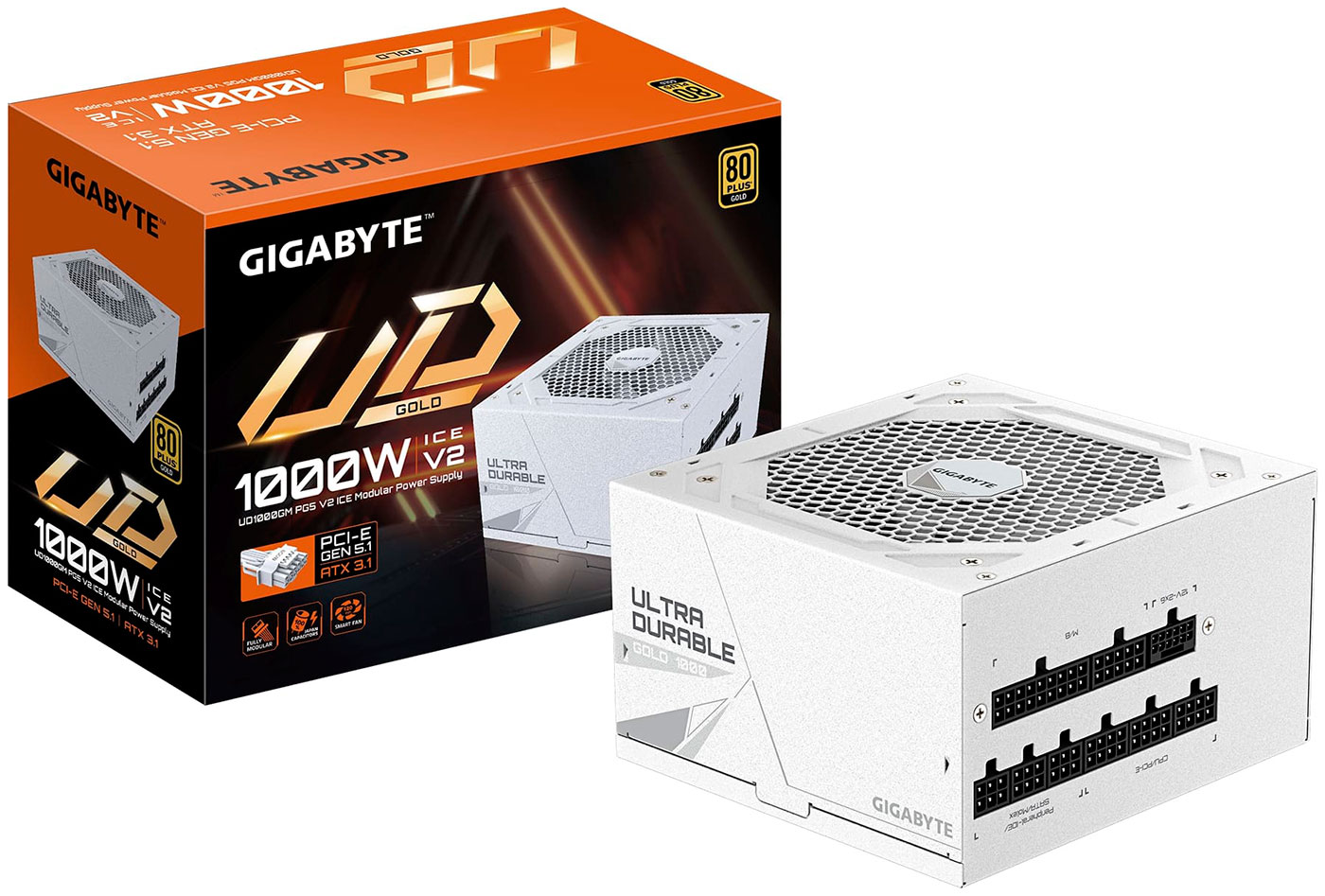 Изображение товара Блок питания Gigabyte TX 1000W GP-UD1000GM PG5 ICE