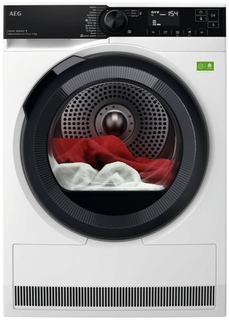 Изображение товара Сушильная машина AEG TR9396CE с тепловым насосом и 12 программ