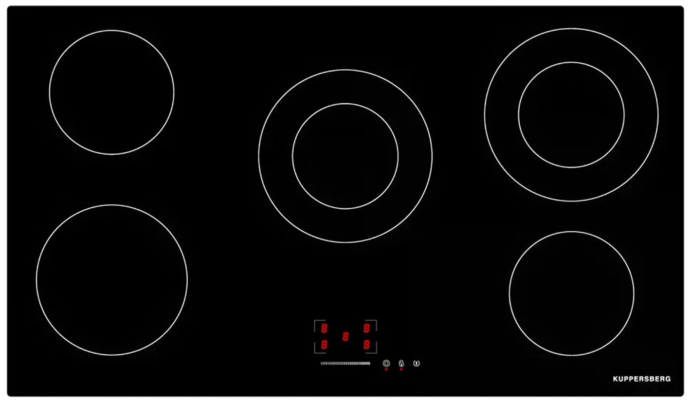 Изображение товара Электрическая варочная панель Kuppersberg ECS 902 5 конфорок стеклокерамика