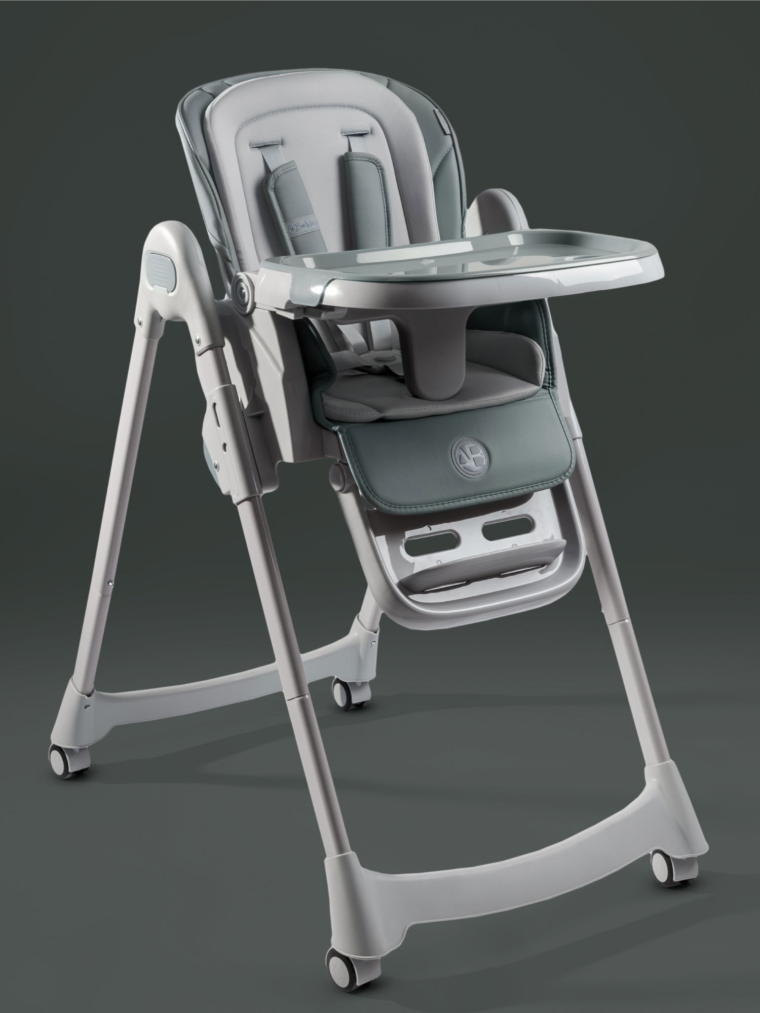 Изображение товара Стульчик для кормления Amarobaby Yummy зеленый, регулируемый, трансформируемый для малышей