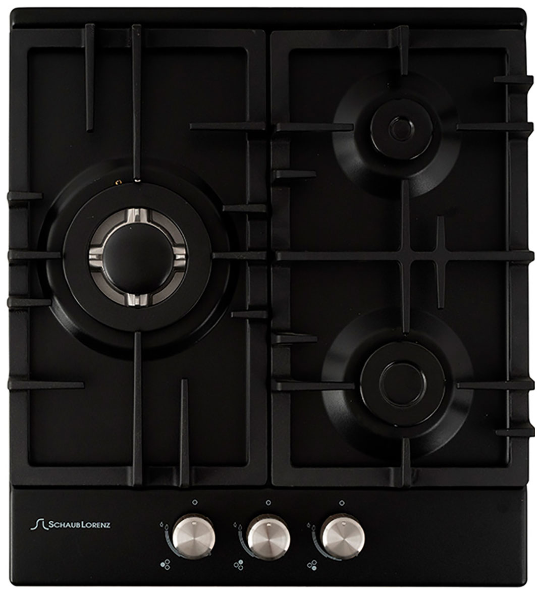 Изображение товара Газовая варочная панель Schaub Lorenz SLK GS4511 3 конфорки с WOK и газ-контролем черная