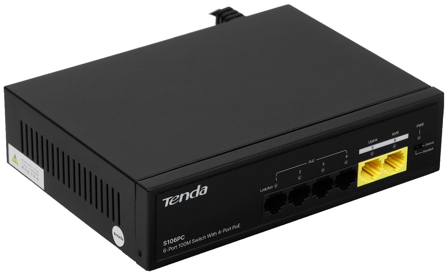 Изображение товара Коммутатор Tenda S106PC, 6PORT, 100M