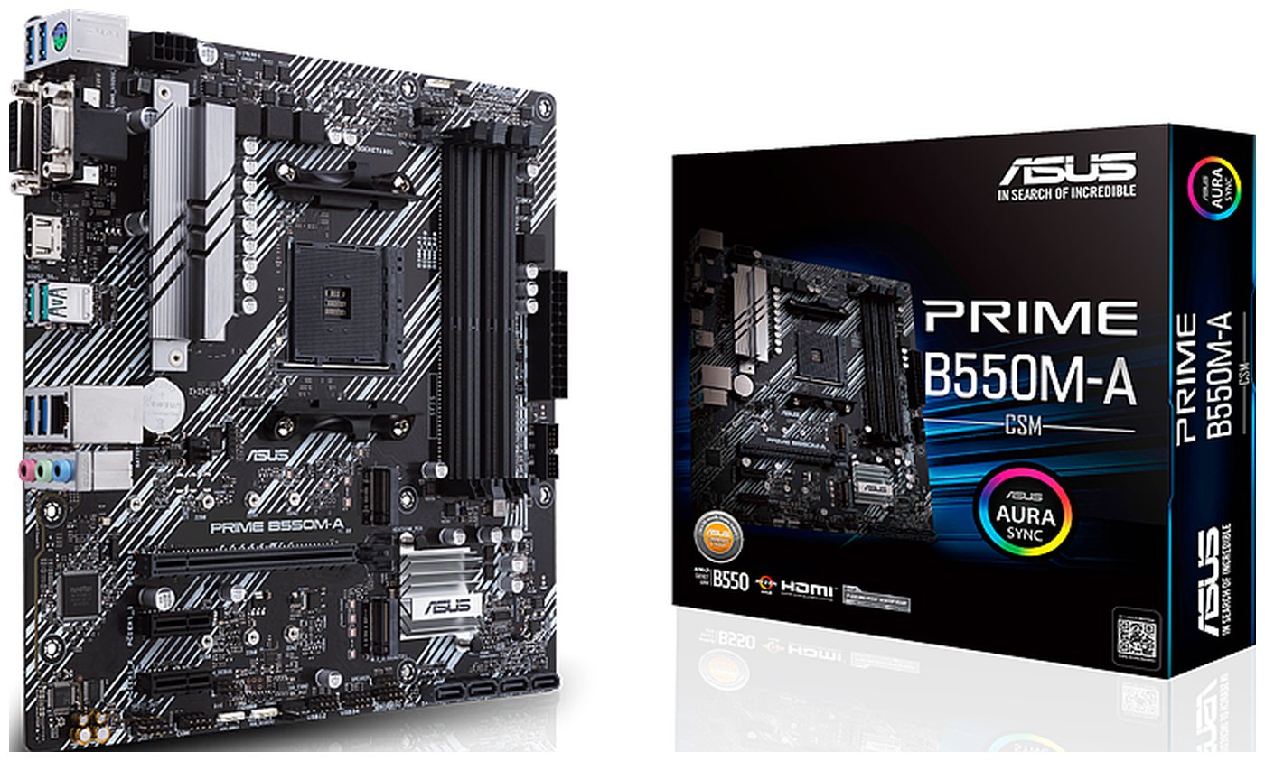 Изображение товара Материнская плата Asus PRIME B550M-A/CSM (AM4, mATX)