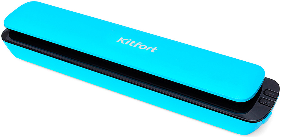 Вакуумный упаковщик Kitfort KT-1503-3 голубой упаковщик вакуумный kitfort kt 1503 3 90вт голубой