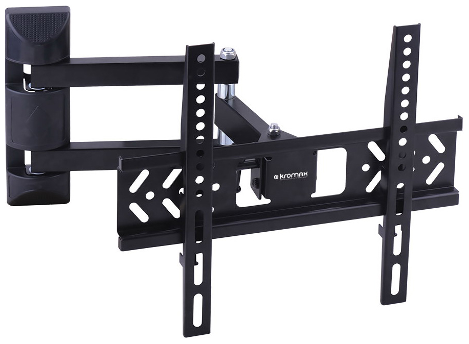 Изображение товара Кронштейн для телевизора Kromax PIXIS-XS черный наклонно-поворотный стеновой