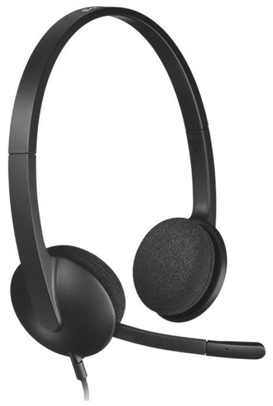 Изображение товара Гарнитура для ПК Logitech H340 черный 1.8м накладные оголовье (981-000475)