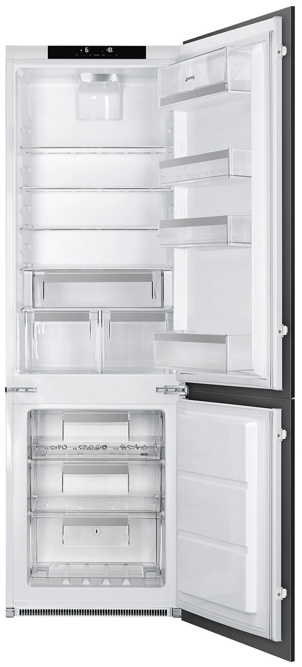 Встраиваемый двухкамерный холодильник Smeg C8174N3E встраиваемый двухкамерный холодильник ascoli adrf310webi