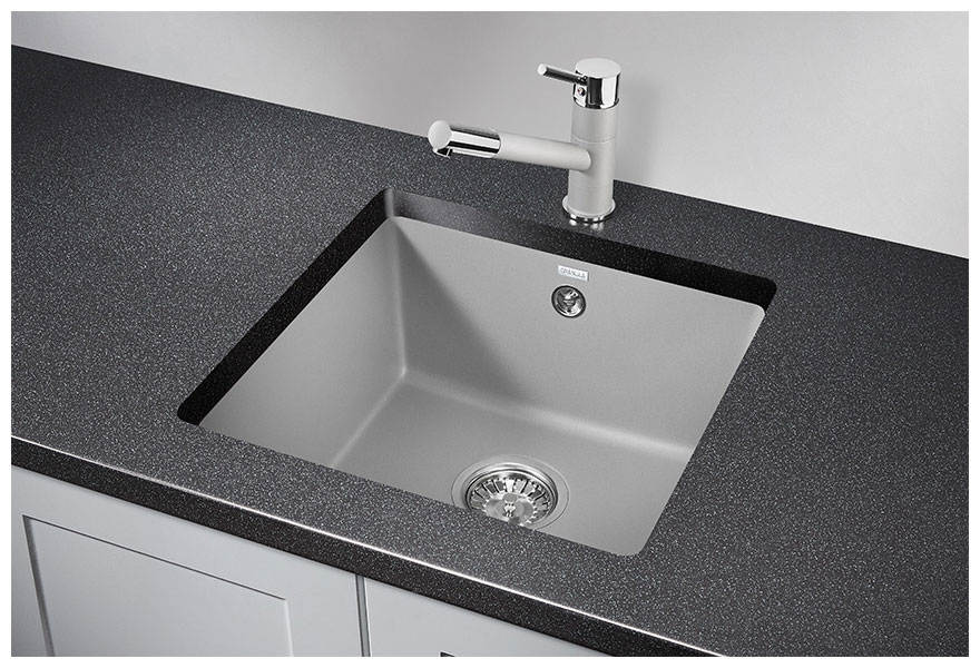 Изображение товара Кухонная мойка Granula GR-4451 кварцевая 455*460 мм цвет алюминий