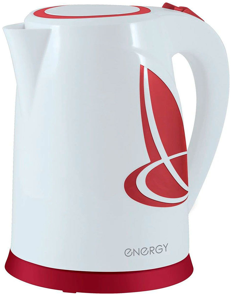 Чайник электрический Energy E-211 164096 бело-красный чайник электр energy e 211 1 8 л 1 8 пластик белый