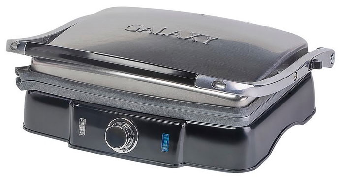 Изображение товара Электрогриль Galaxy GL2961 с антипригарным покрытием и регулировкой температуры Изображение товара Электрогриль Galaxy GL2961 с антипригарным покрытием и регулировкой температуры