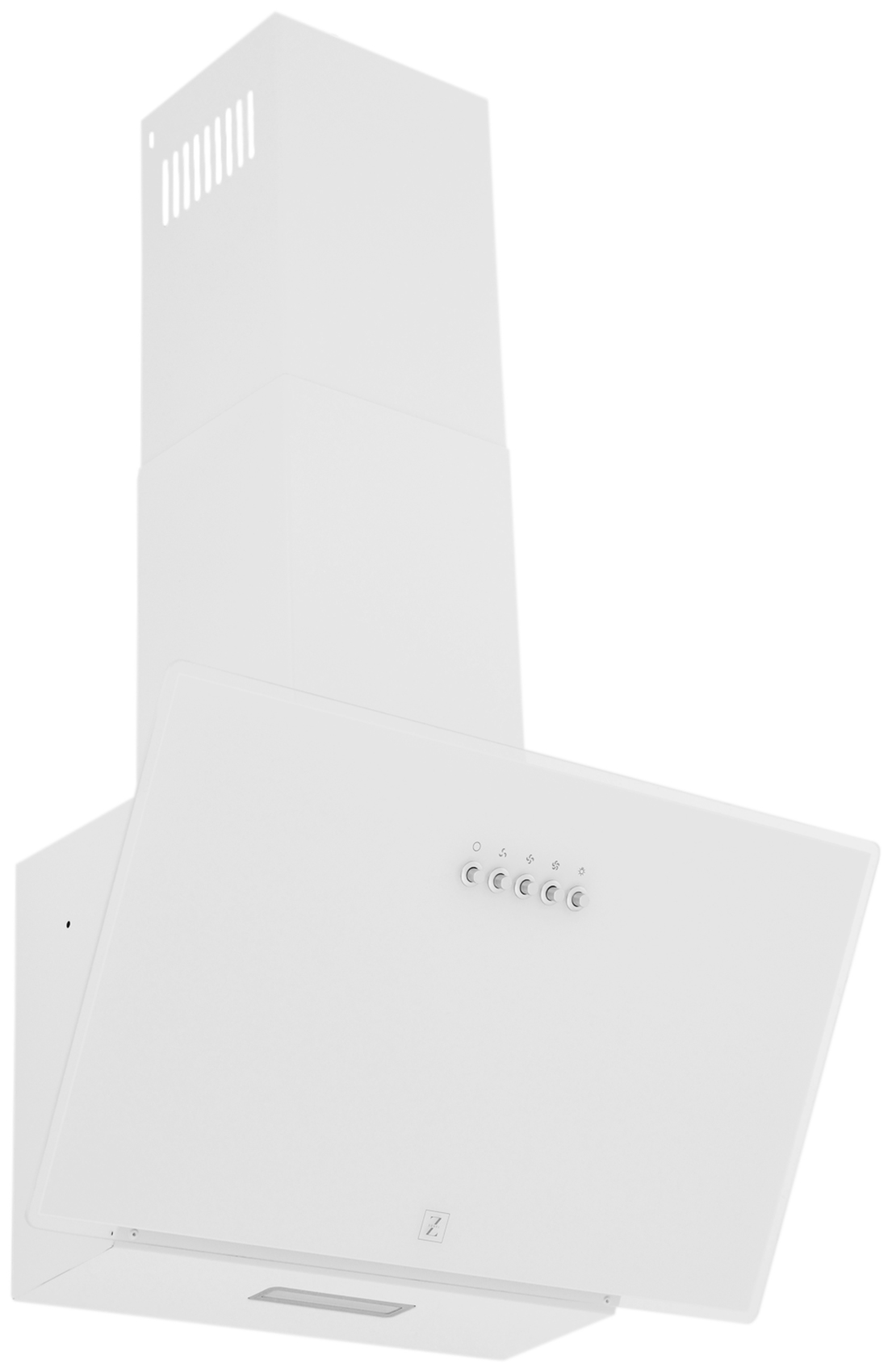 Изображение товара Вытяжка Zugel ZHC601W белая наклонная с периметральным всасыванием 650 м3/ч