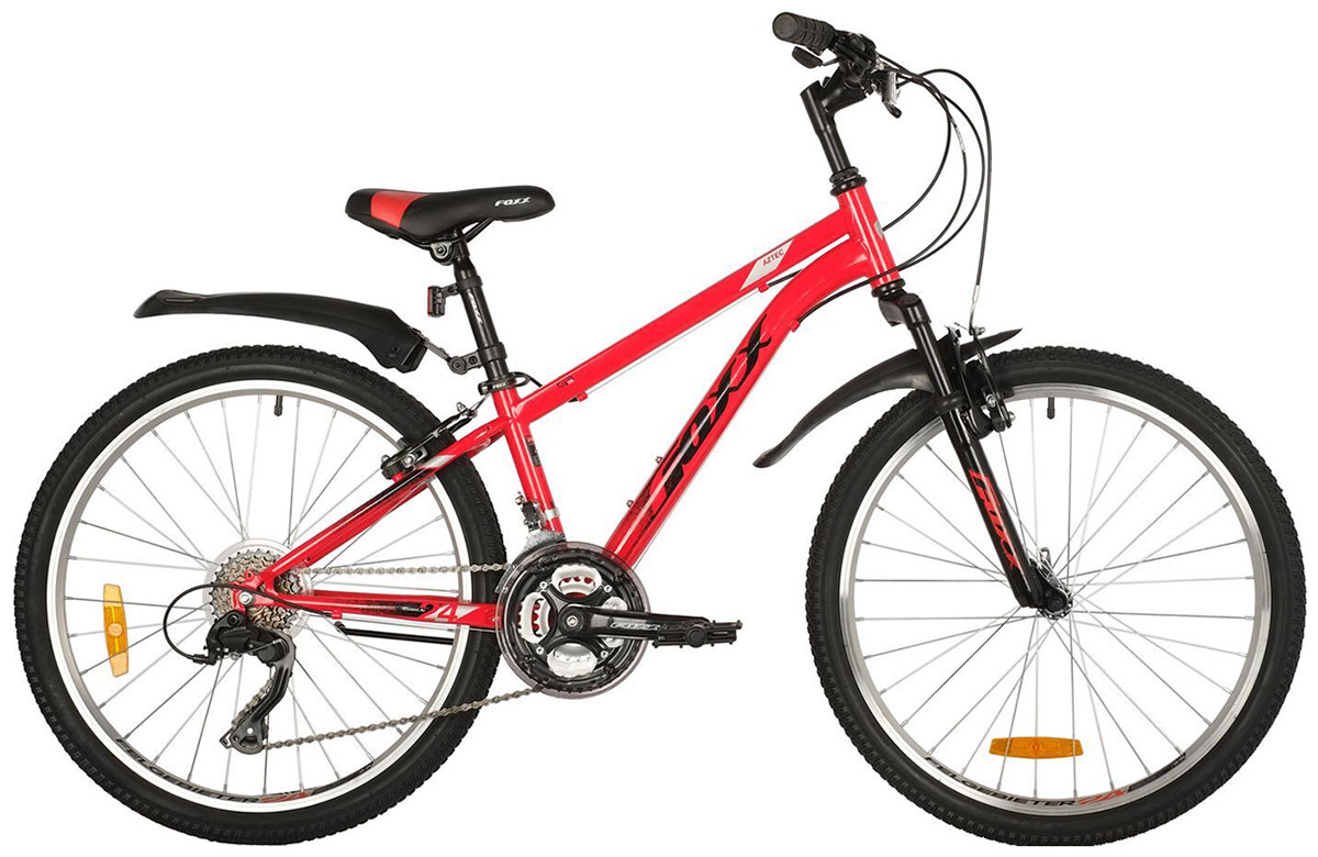 Велосипед Foxx 24'' AZTEC красный, сталь, размер 12''