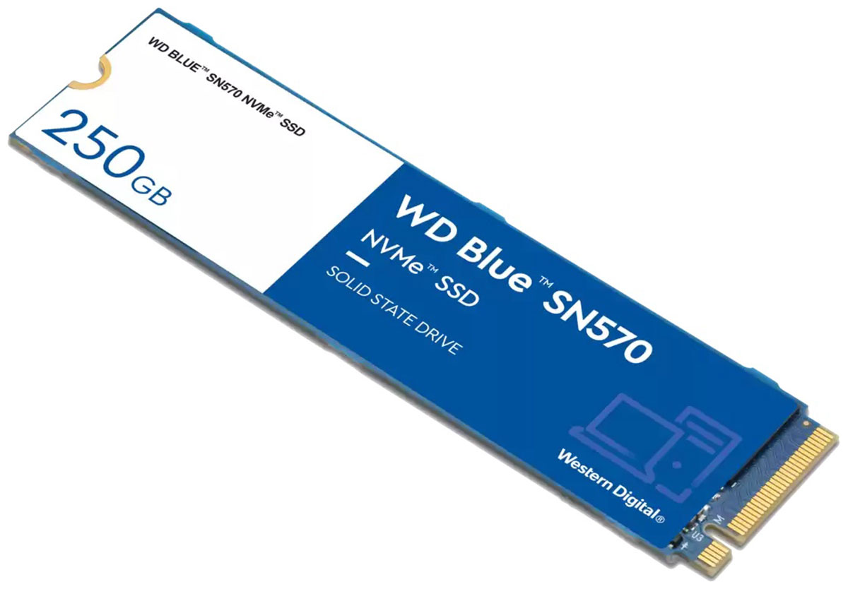 Накопитель SSD Western Digital M.2 Blue 250 Гб PCIe (WDS250G3B0C) Накопитель SSD Western Digital M.2 Blue 250 Гб PCIe (WDS250G3B0C)