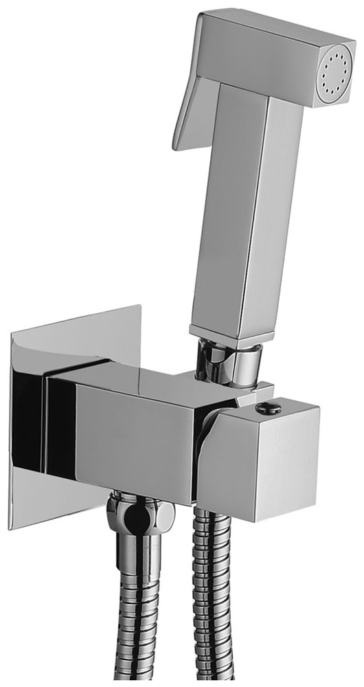 Изображение товара Смеситель с гигиеническим душем Paffoni Tweet Square ZDUP112CR с внутренней частью хром