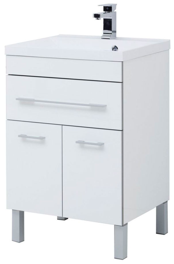 Изображение товара Тумба под раковину Aquanet Верона 58 напольная МДФ белая стиль модерн