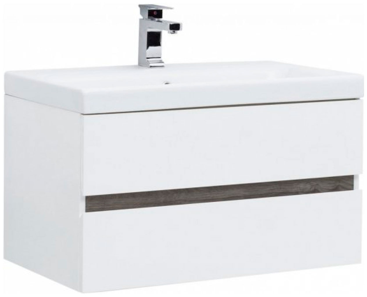 

Тумба под раковину Aquanet Беркли 80 рошелье белый/дуб (00254290), Белый/дуб рошелье