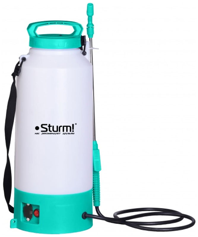 Изображение товара Садовый аккумуляторный опрыскиватель Sturm GS8210B 10л легкий удобный