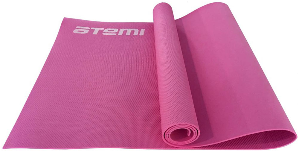 Коврик для йоги и фитнеса Atemi AYM0256 EVA 173х61х06 см розовый товары для йоги atemi коврик для йоги и фитнеса с рисунком 173x61x0 4 см