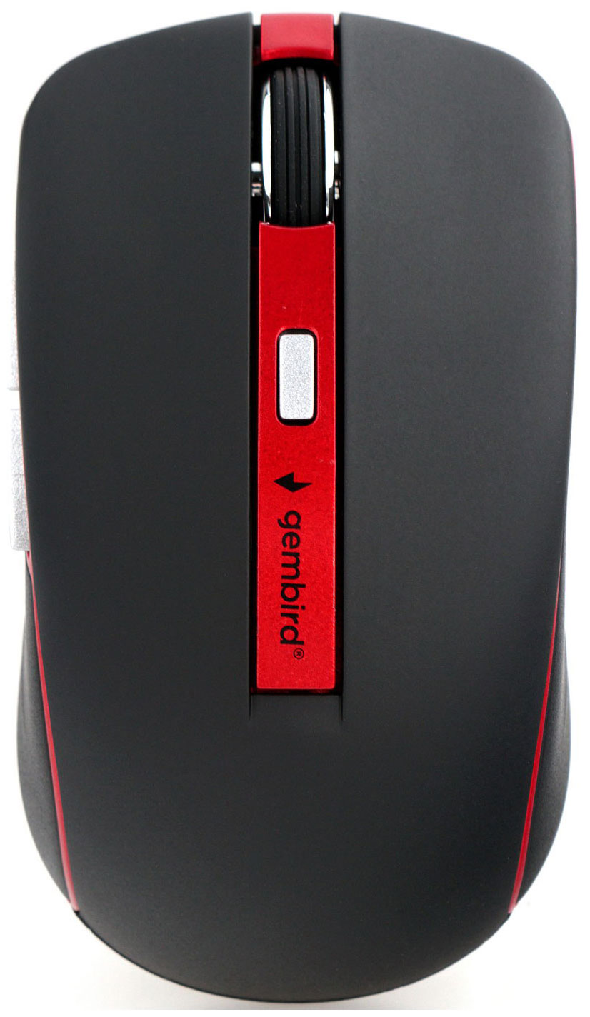 Мышь Gembird MUSW-450, красный/черный