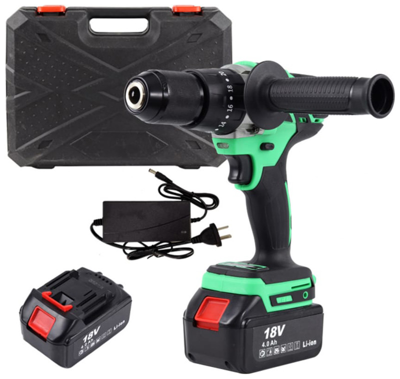 Дрель-шуруповерт Zitrek Green Impact 18V (18В, Li-ion 2x4.0Ач) 063-4045