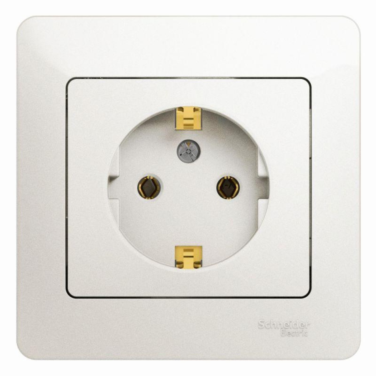 Изображение товара Розетка Systeme Electric Glossa 16А IP20 с заземлением для внутренней установки