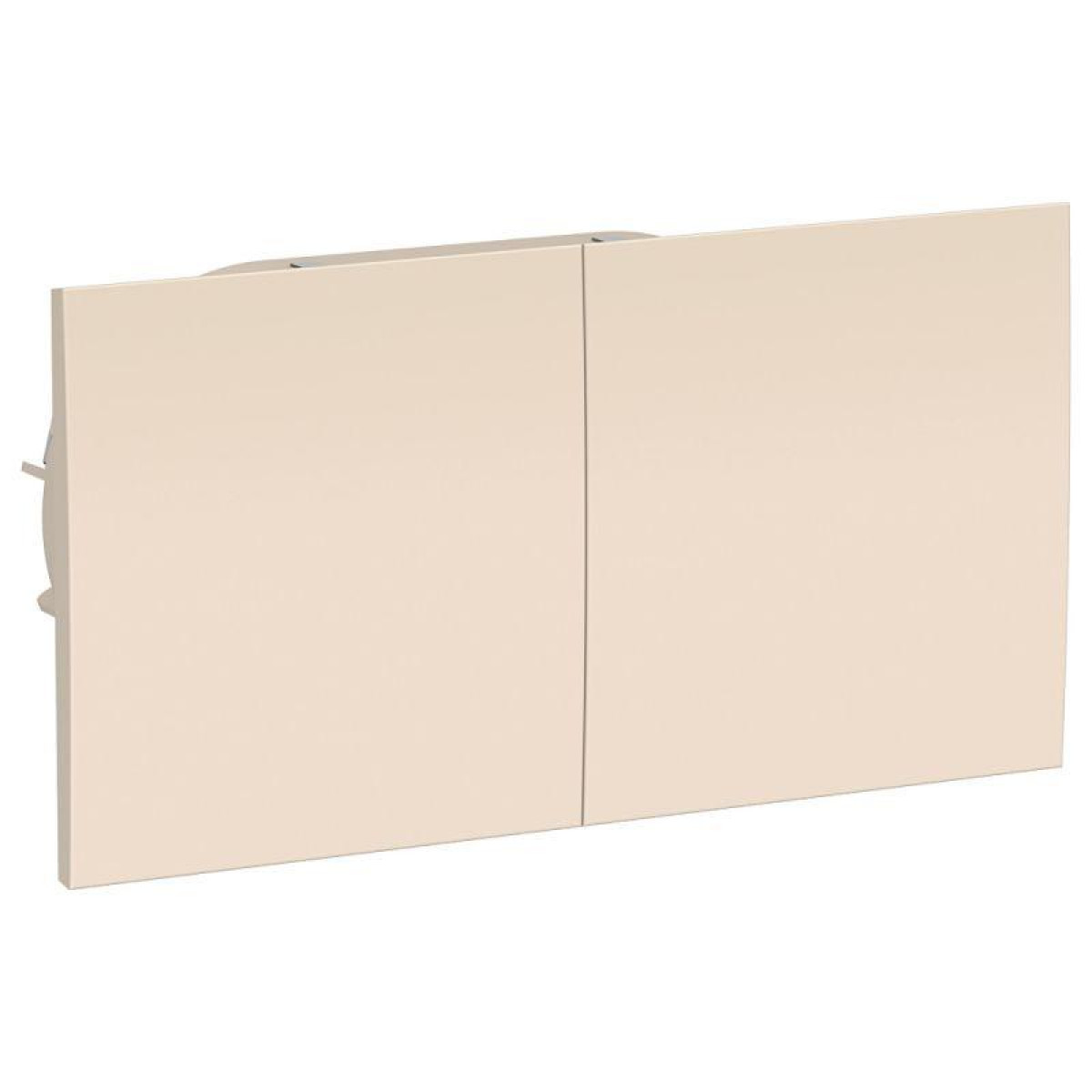 Изображение товара Розетки Systeme Electric Розетка 2-м СП AtlasDesign 16А IP20 с заземл. защ. шторки со сдвижн. крышкой в сборе беж. SE