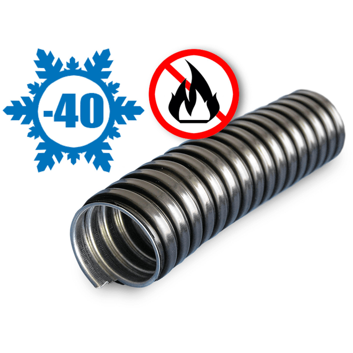 Изображение товара Кабеленесущие системы Зэтарус металлорукав ПВХ 38мм 20м без протяжки Россия