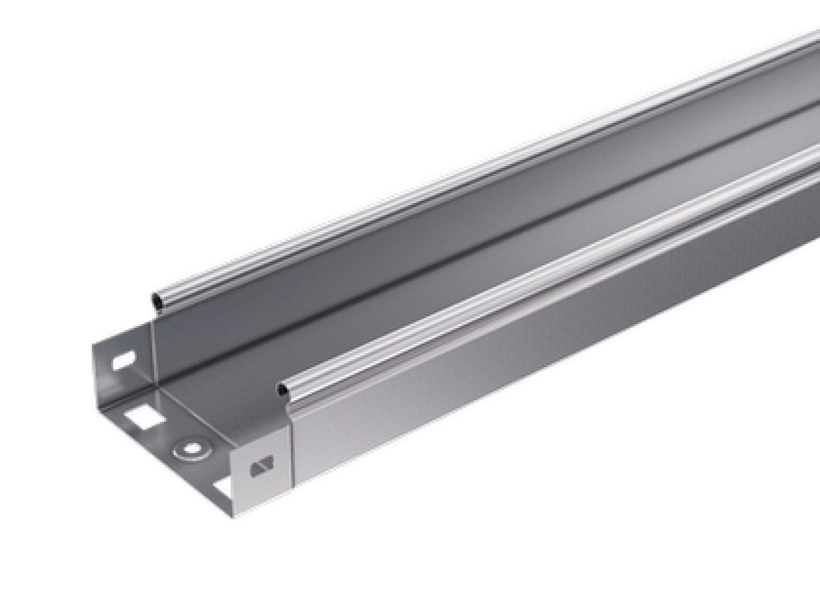 Изображение товара Кабеленесущий лоток DKC 100х50 мм длина 3000 мм сталь 0.6 мм неперфорированный