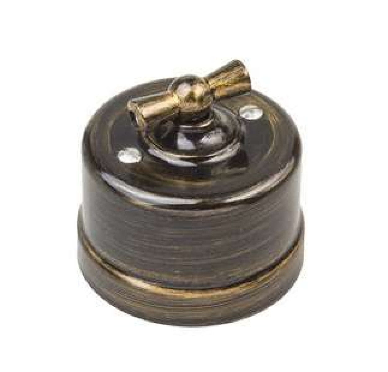 Изображение товара Выключатель проходной поворотный Bironi Лизетта 1-кл IP20 10А бронзовый