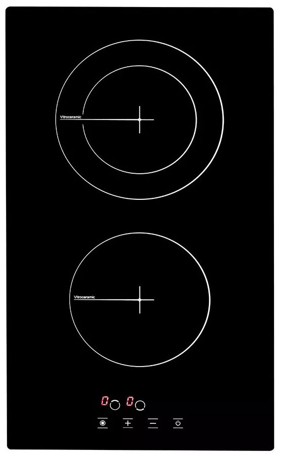 Изображение товара Электрическая варочная панель Simfer H30D12B100 2 конфорки стеклокерамика