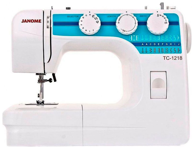 Швейная машина Janome TC-1218 белый швейная машина janome tc 1214 белый голубой