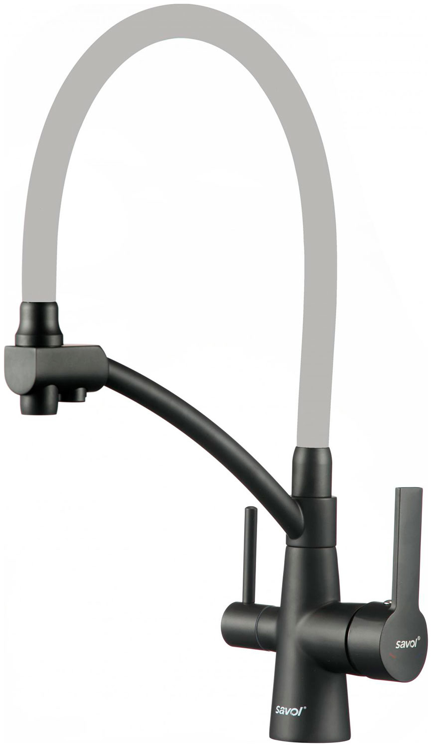 Изображение товара Смеситель для кухонной мойки Savol S-L1805H-04 с краном для питьевой воды