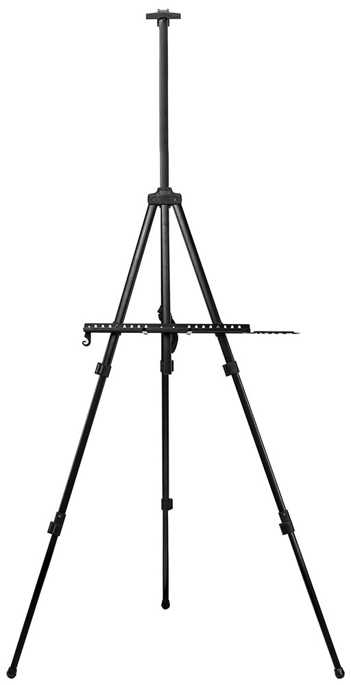 

Мольберт-тренога Brauberg ART, металлический переносной, телескопический, 122х195х100 см, чехол (192267), Черный/металл