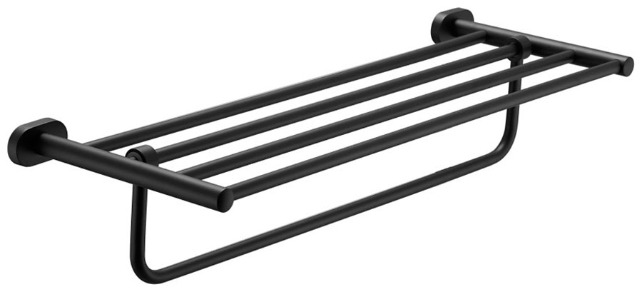 Изображение товара Полка для полотенец BELZ B901/черный современная настенная из нержавеющей стали