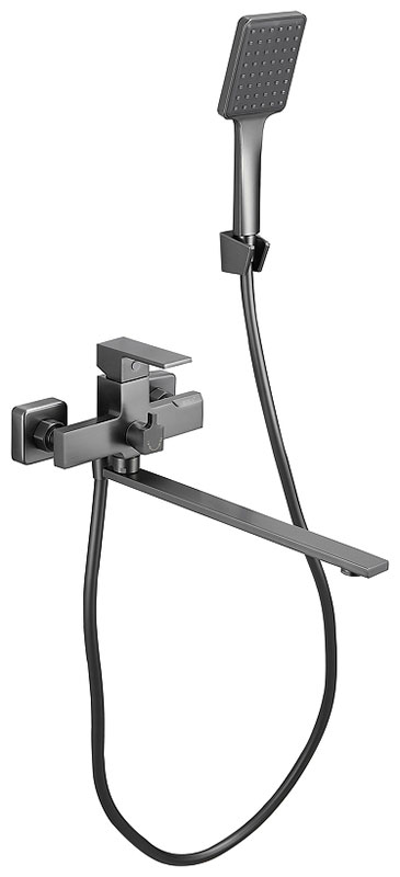 Изображение товара Смеситель для ванны Belz B613-3 вороненая сталь с душевым гарнитуром