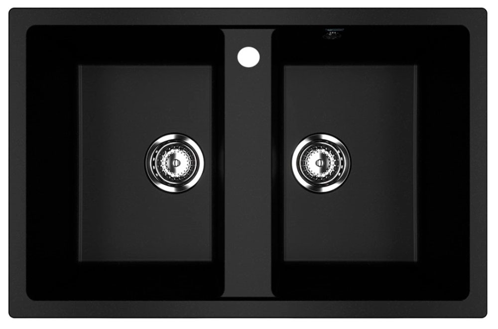 Изображение товара Кухонная мойка Ulgran U-608/ультра-черный (U-608-344)