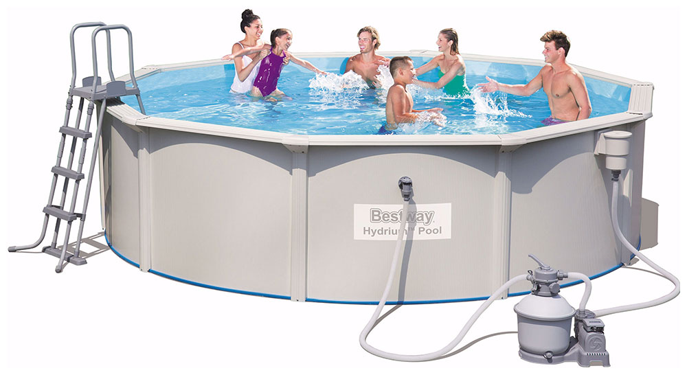 Изображение товара Каркасный бассейн BestWay Hydrium Pool Set 460х120 см с фильтром и лестницей Изображение товара Каркасный бассейн BestWay Hydrium Pool Set 460х120 см с фильтром и лестницей