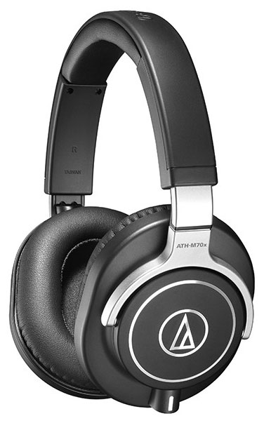 Изображение товара Профессиональные накладные наушники Audio-Technica ATH-M70X Black, закрытые, проводные