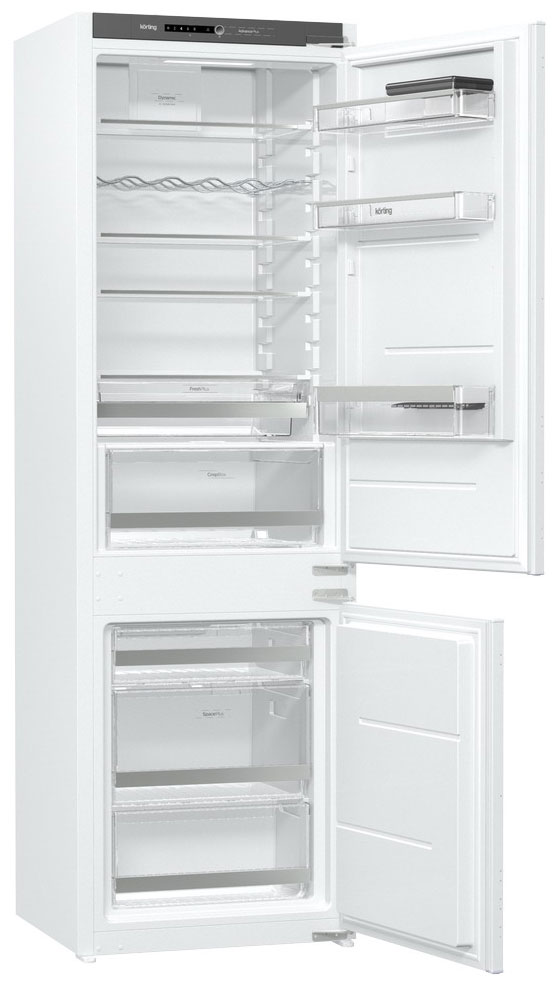 Встраиваемый двухкамерный холодильник Korting KSI 17877 CFLZ холодильник korting ksi 19699 cfnfz