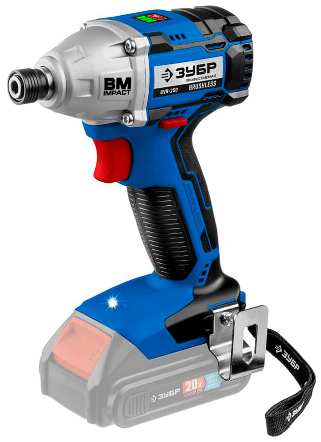 Изображение товара Бесщеточный винтоверт Зубр 20В GVB-250 с подсветкой и режимами работы