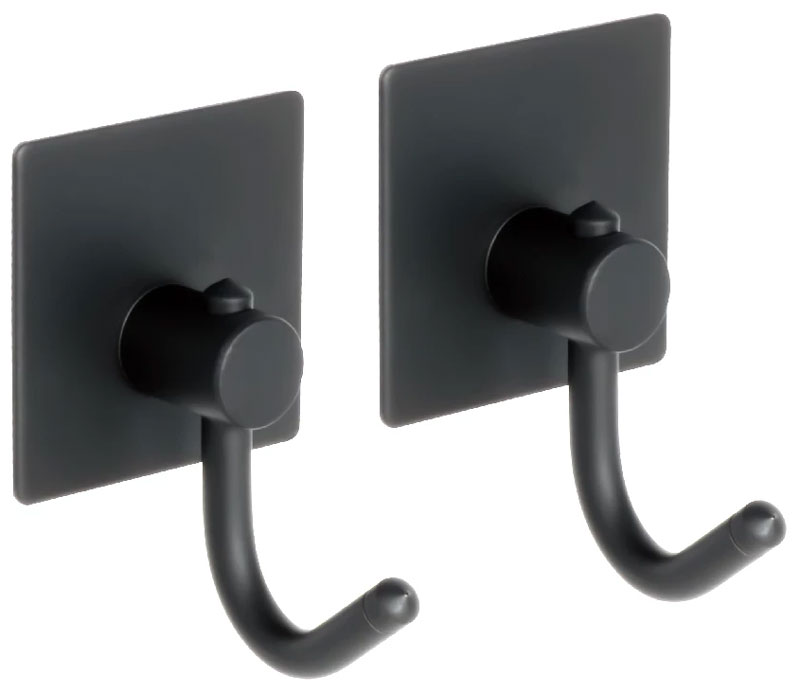 

Крючок Fixsen одинарный - 2 штуки, черный, Equipment (FX-560B)