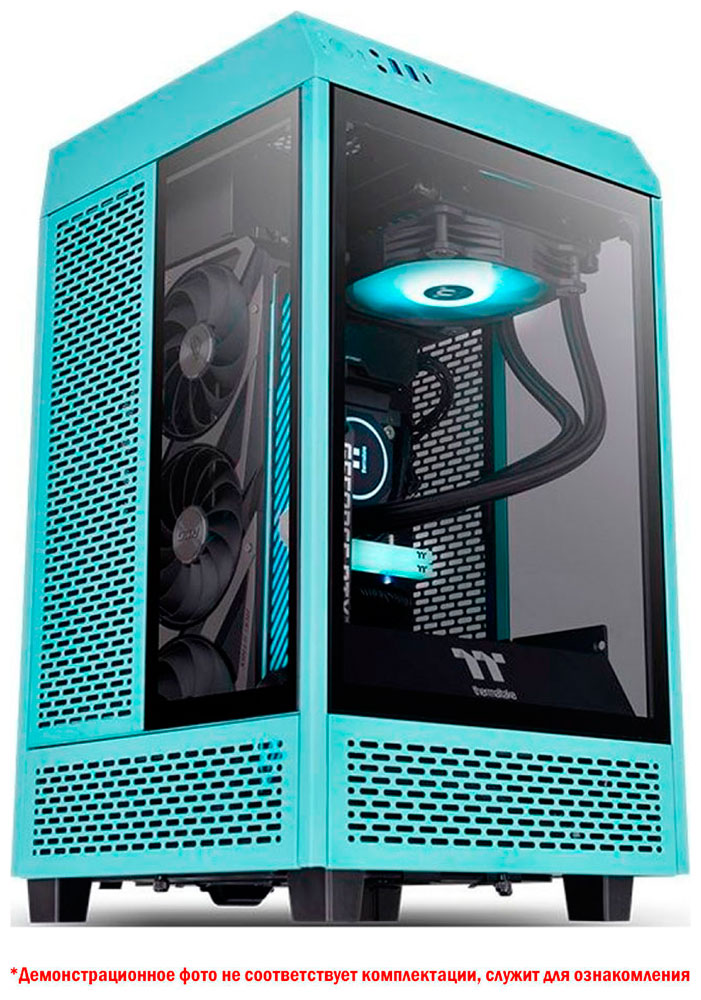 Изображение товара Компьютерный корпус Thermaltake The Tower 100 Turquoise, бирюзовый (CA-1R3-00SBWN-00)