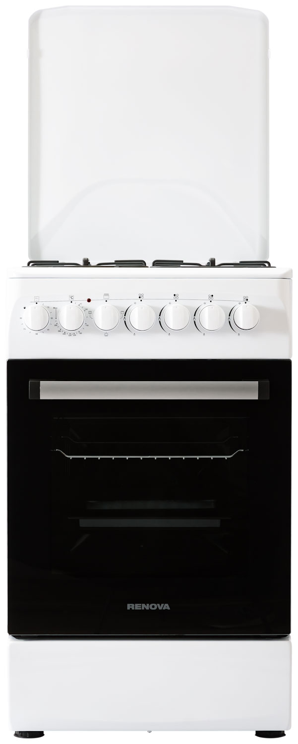Изображение товара Комбинированная плита Renova SG5E-LCTW с 4 газовыми конфорками и электрической духовкой