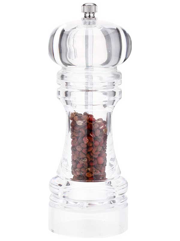 Изображение товара Перцемолка Mallony PICCANTE из акрила с керамическими жернова, 6x18.5 см