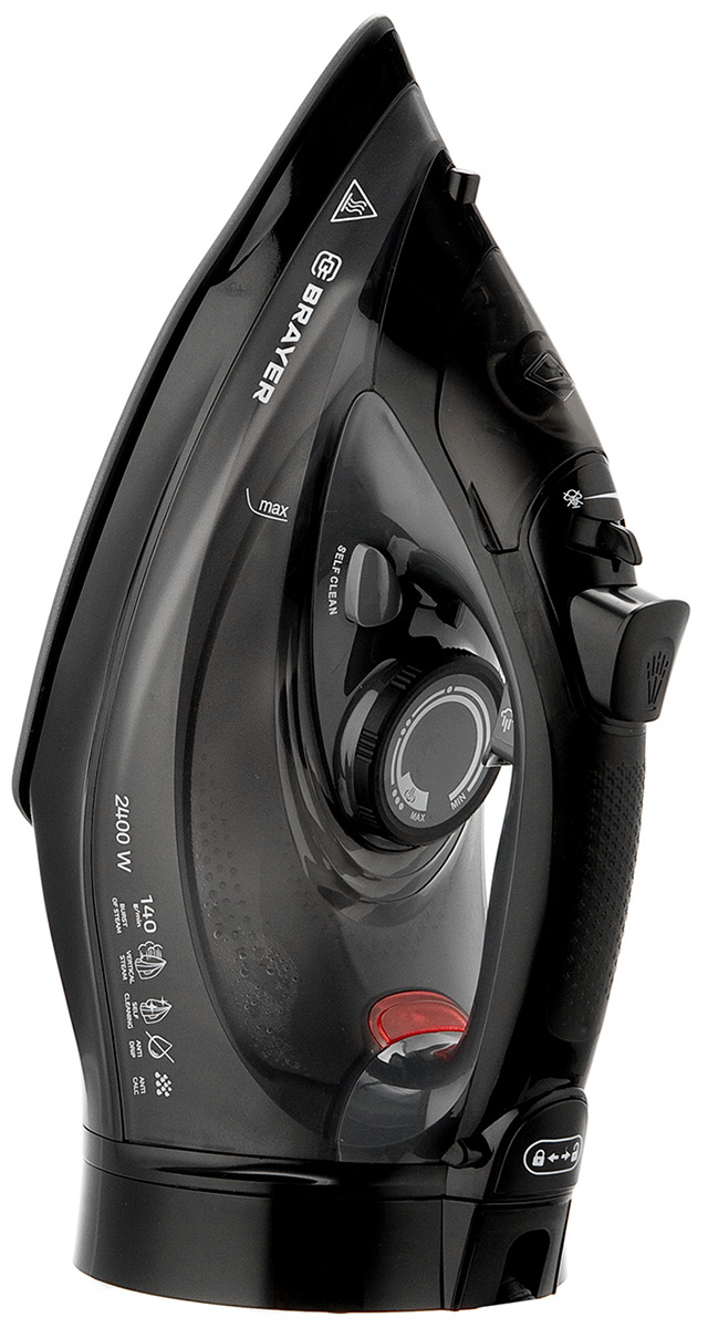 Изображение товара Беспроводной паровой утюг Brayer BR4015 с керамической подошвой и вертикальным отпариванием