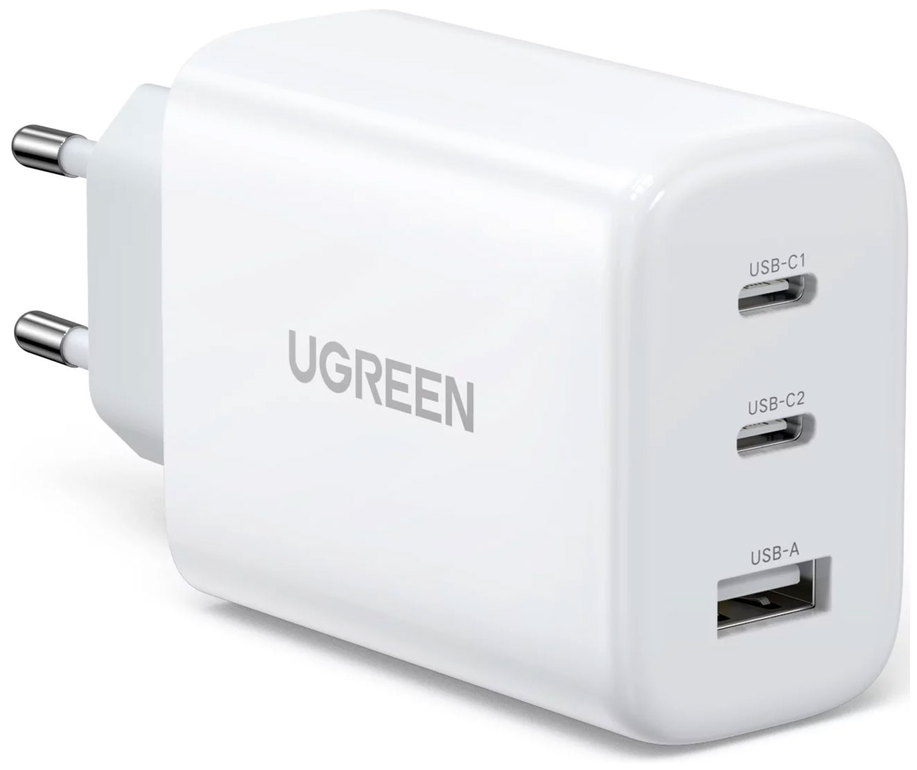 Изображение товара Ugreen 65W сетевое зарядное устройство USB-C USB-A быстрое безопасное компактное
